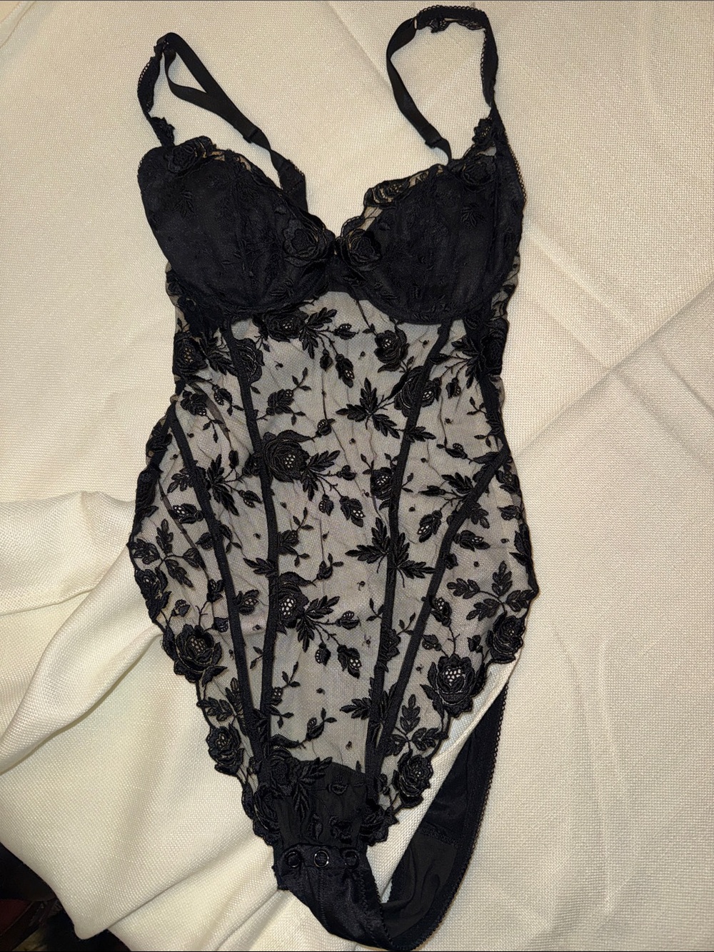 La Perla Lace Embroidered Bodysuit